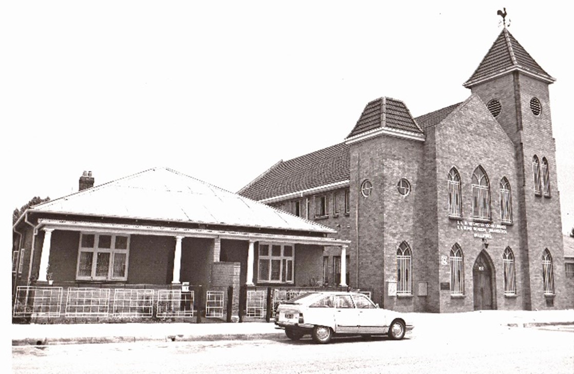 SABWO Head Office (Photo: circa 1978) Blind SA occupied these premises from 1979 until we relocated to Alrode, Alberton in August 2021. The bell from the church tower is on display here in Alrode at the foot of the central staircase at reception.